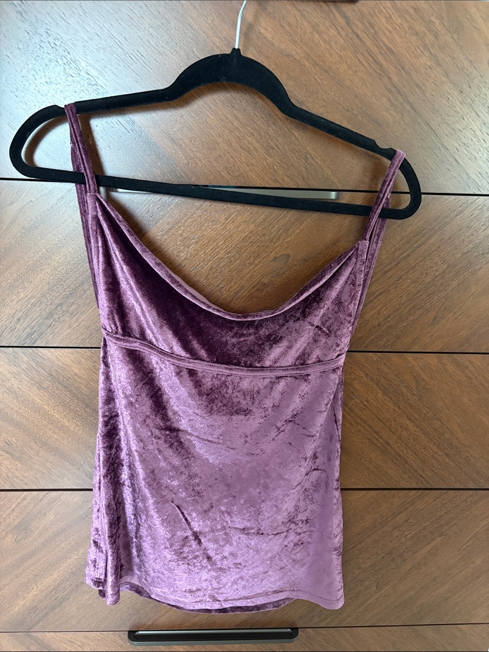 Free People Plush Velvet Mauve Purple Tank Top